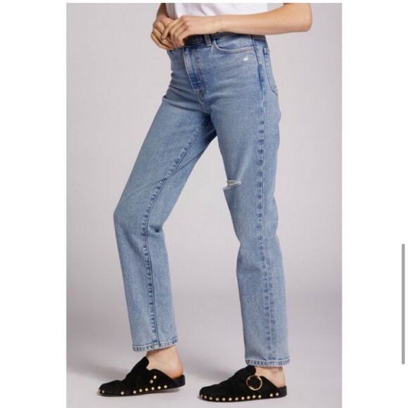 Current Elliot Soulmate High Rise Slim Straight Leg Jean Camino Blue Sz 25 - Picture 3 of 12